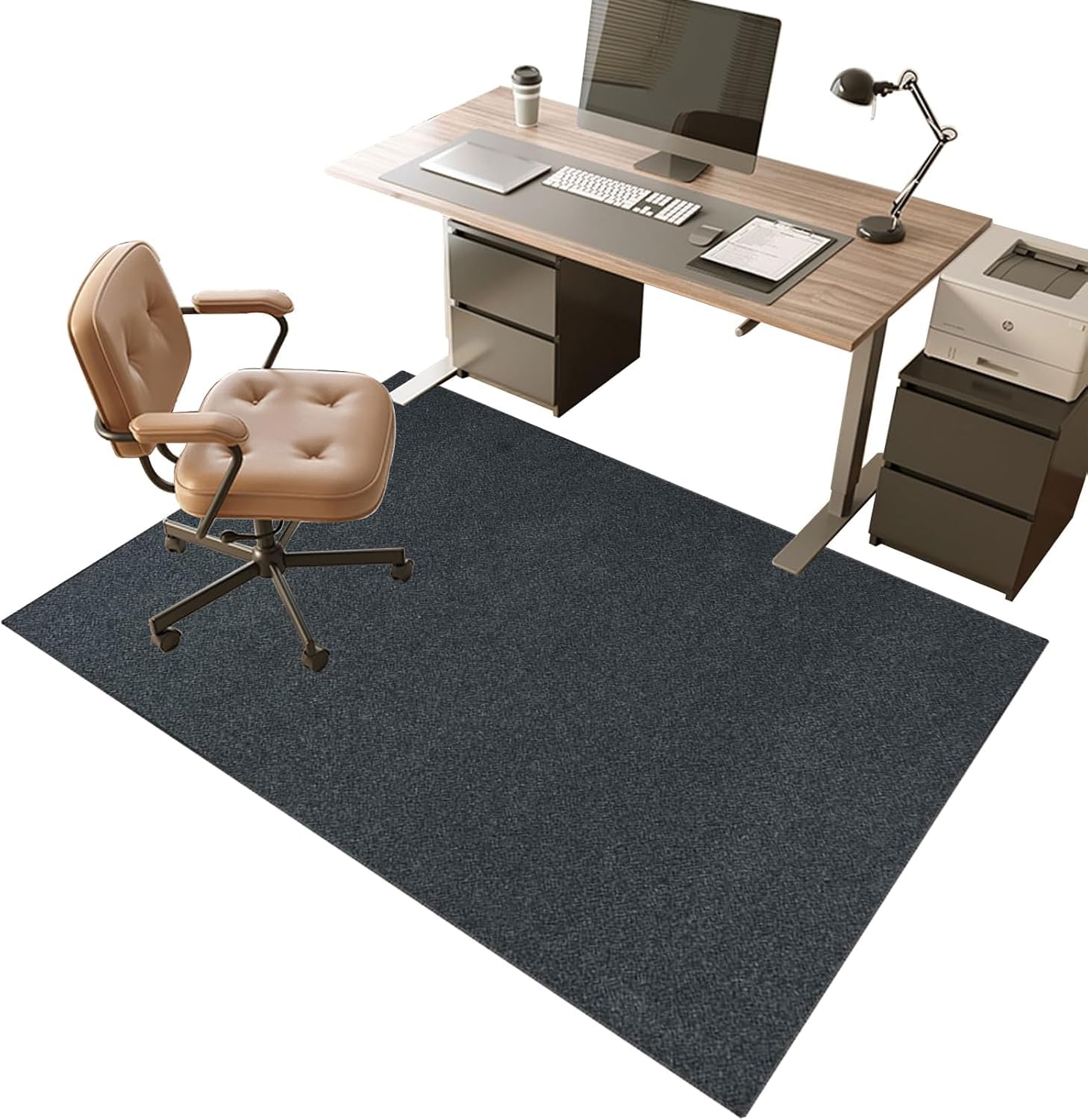 Tappetino Protettivo per Pavimenti Duri 140 x 160 cm Tappeto Sedia Gaming - Tappeto di Protezione da Pavimento - Tappeto Salvapavimento Antiscivolo - Tappeto per Sedia con Ruote per Casa Ufficio