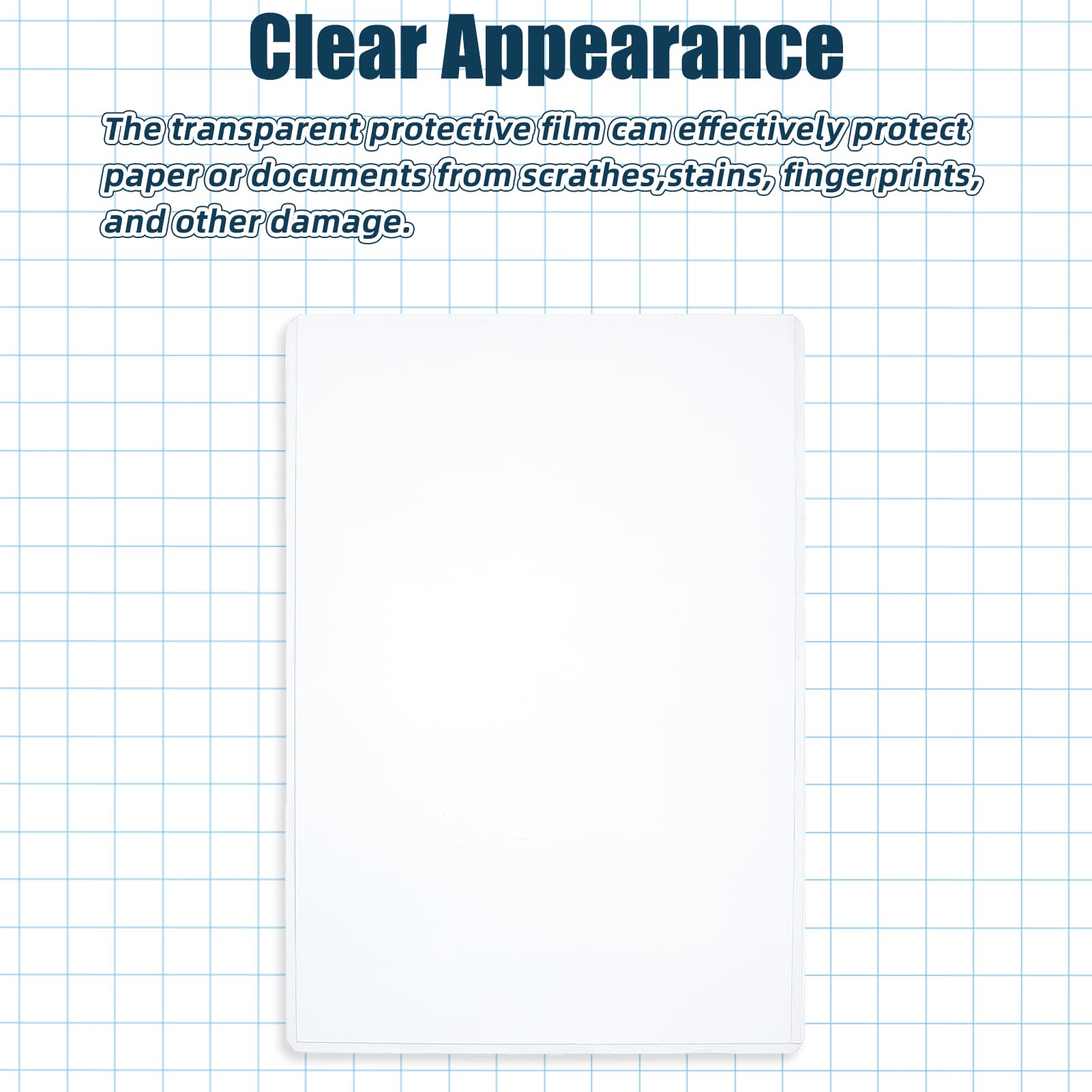 NICENEEDED 12 Pcs 11.8 x 8.5 Inch Rigid Print Protectors, Clear Hard Paper Sheet Protector - Image 4