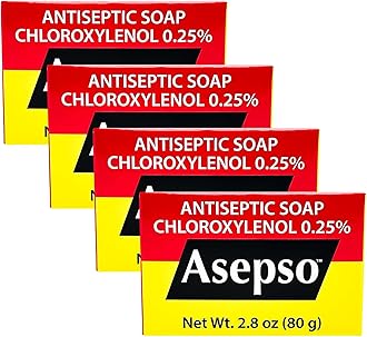 Antibacterial Original Bar Soap – 4 Pack 80g/2.8 oz Each, Gentle Cleansing for Healthy Skin, Fight Skin and Heat Rash