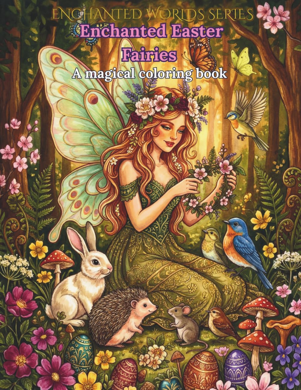 Enchanted Easter Fairies: A Magical Coloring Book (Enchanted Worlds Series)