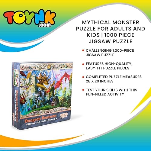 Miniatura 7 de Dungeon Denizens - Rompecabezas de monstruo mítico para adultos y niños  Juguete de rompecabezas de 1000 piezas  Regalos divertidos de cuarentena