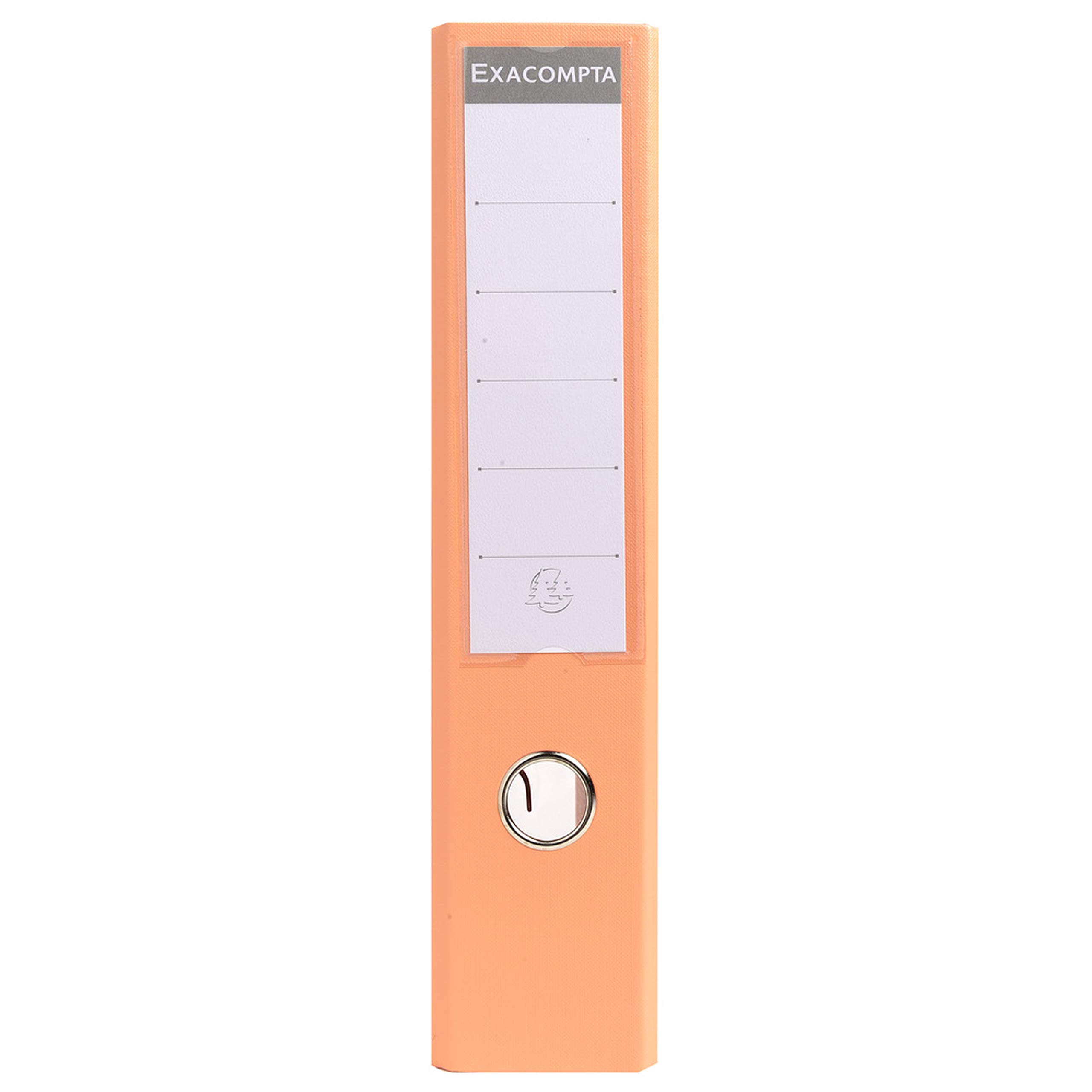 EXACOMPTA – Lote de 10 archivadores de palanca PVC A4 lomo de 70 mm, color salmón
