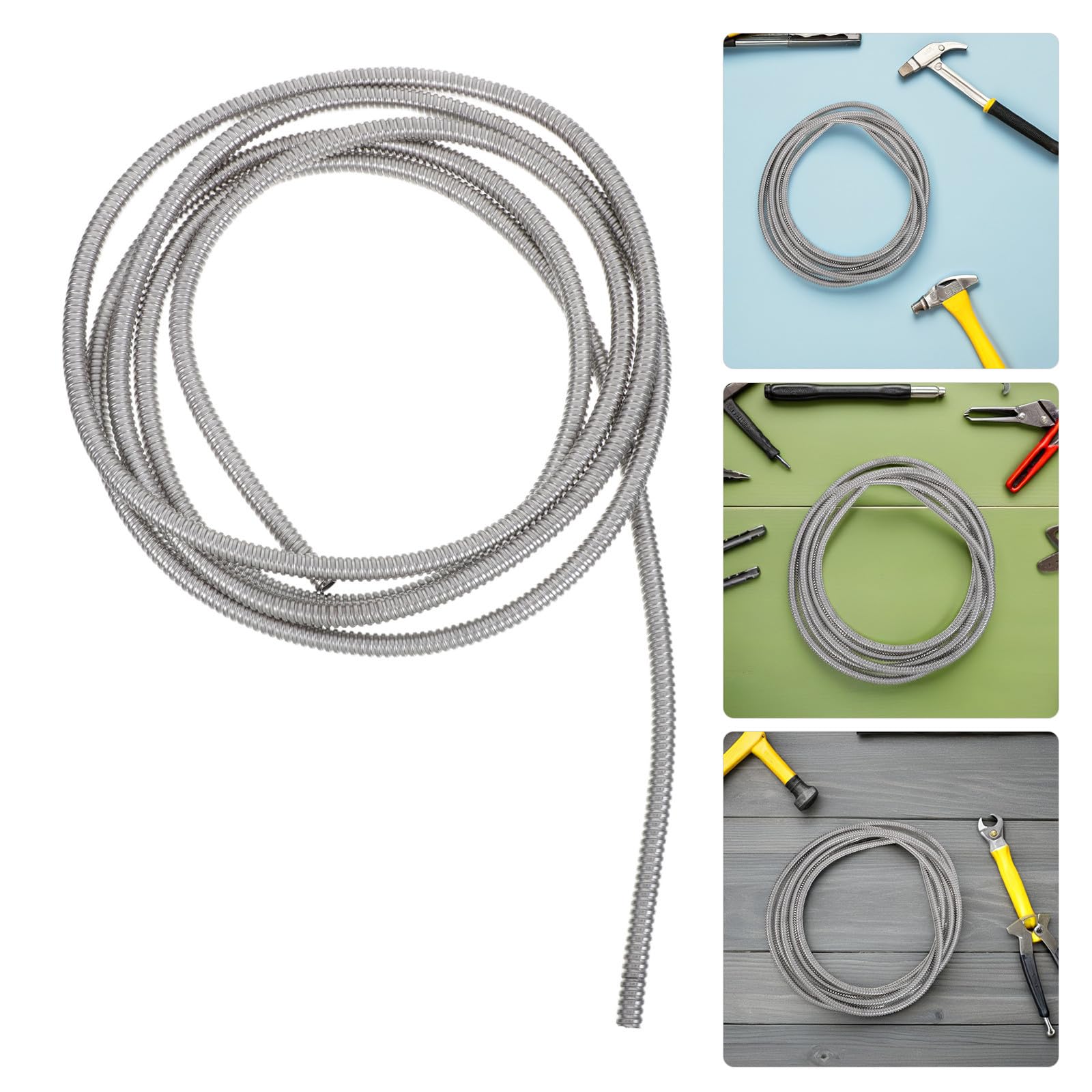 Tubo Flexible de Acero Inoxidable de 4 Metros para Cable Electrico