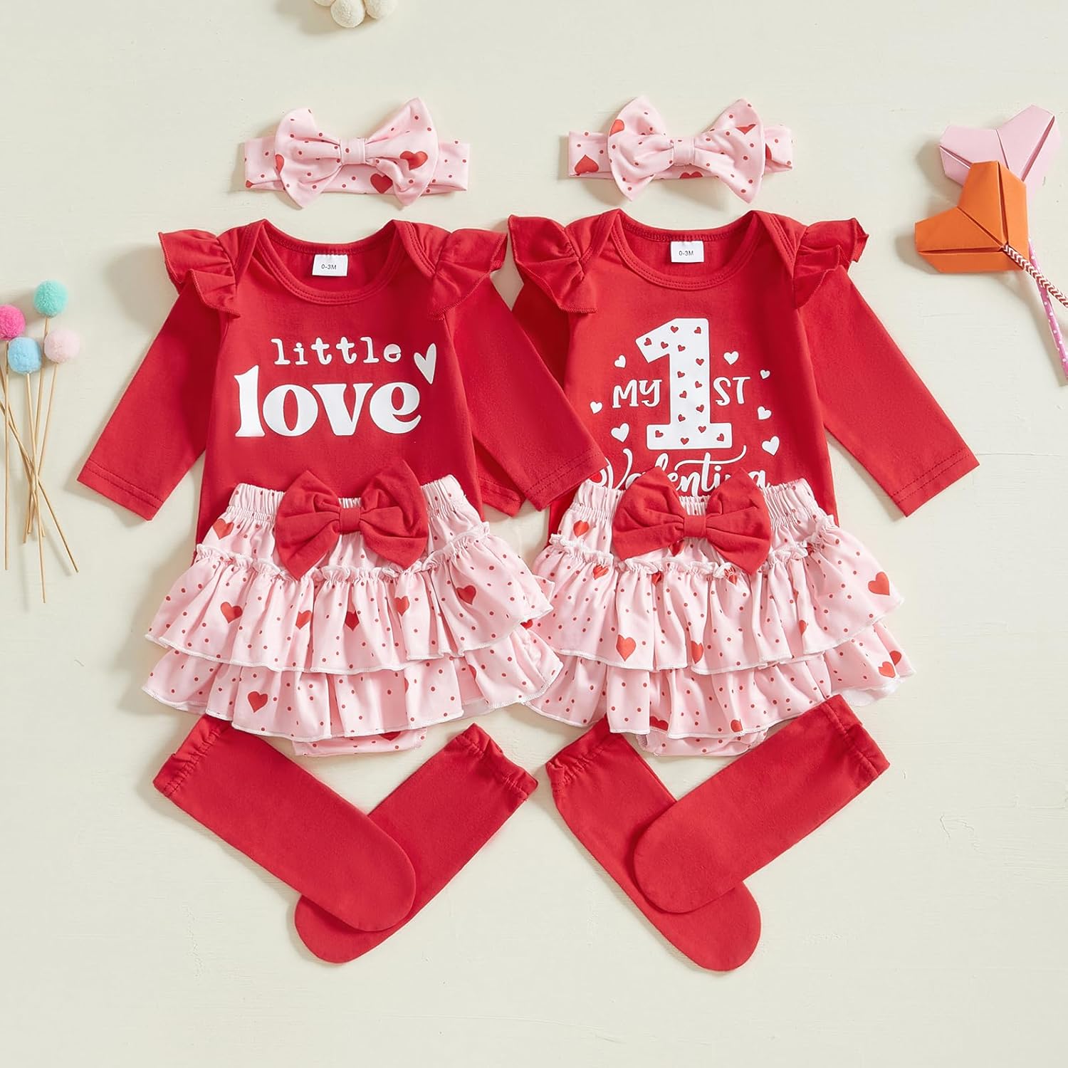 St Patricks Day Baby Girl Outfit Clover Letter Print Romper Top Tutu Bow Skirt Headband Newborn Irish Spring Clothes - Image 7