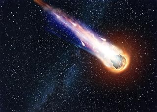 CORFOTO 5x4ft Fabric Galaxy Universe Backdrop Outer Space Meteor Shower Meteorite Attack Photography Background for Kids Girl Boy Artistic Party Decoration Portrait Photo Shoot Studio Props