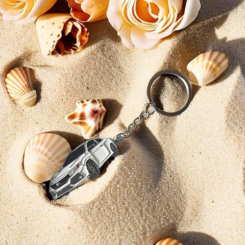 Miniatura 2 de HUIANTS Llavero de coche para Honda Civic Accesorios MetalEsmalte Llavero Anillo Modelo 3D Pickup Truck (negro)