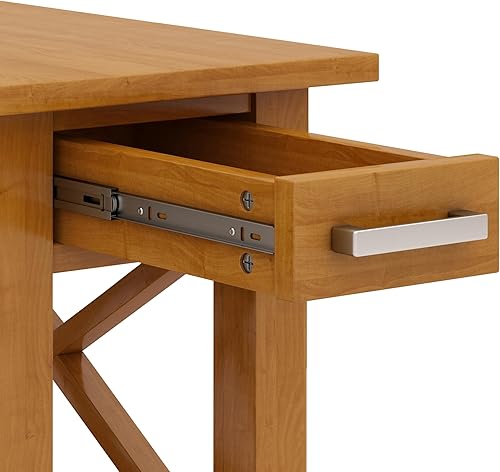 Miniatura 148 de SIMPLIHOME Kitchener Mesa consola – Mesa de sofá de madera maciza de 47 pulgadas de ancho en color blanco, mesa de almacenamiento contemporánea para