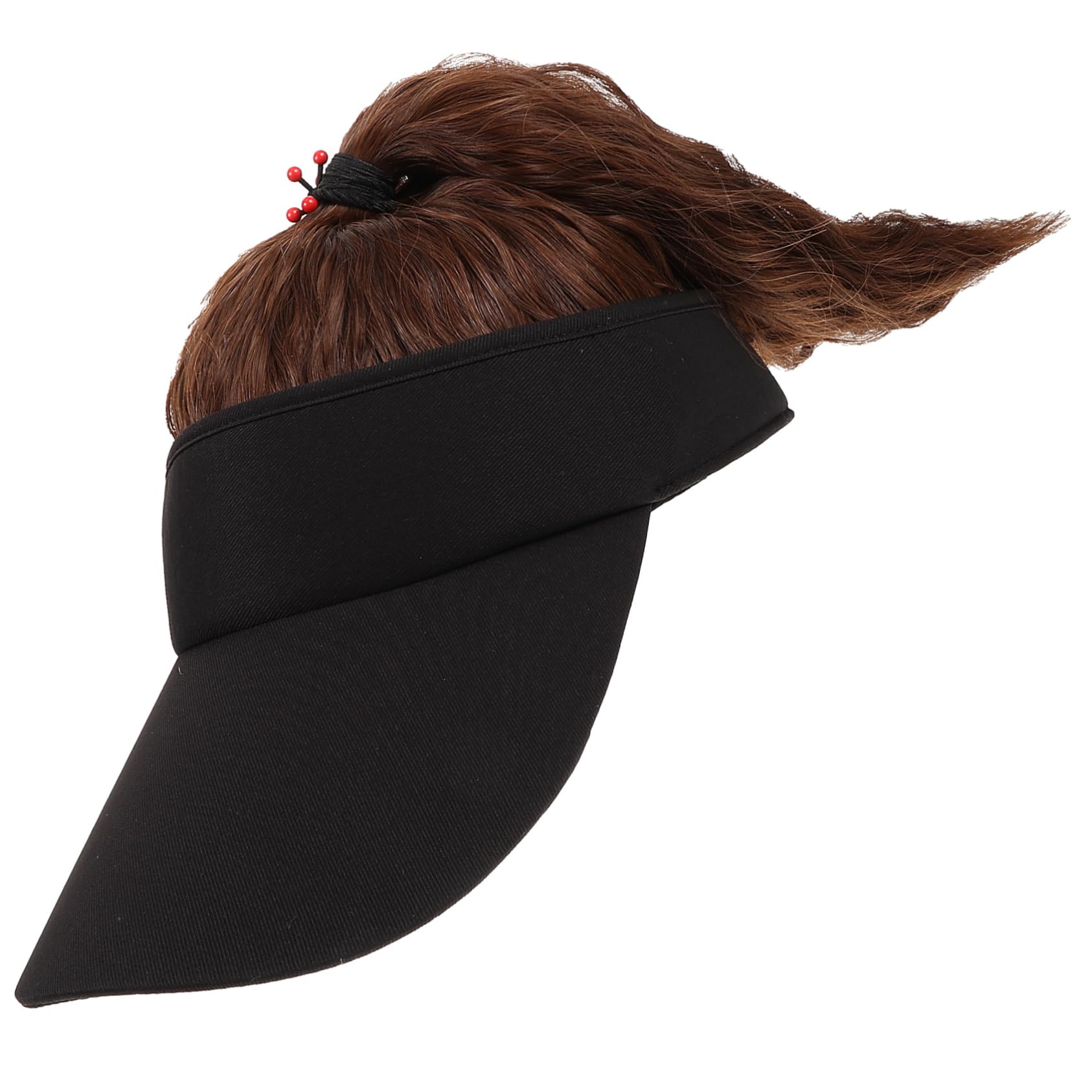 NOLITOY Baseball Hat for Women Wig Cap Decor Cosplay Supplies Comfortable Material Black