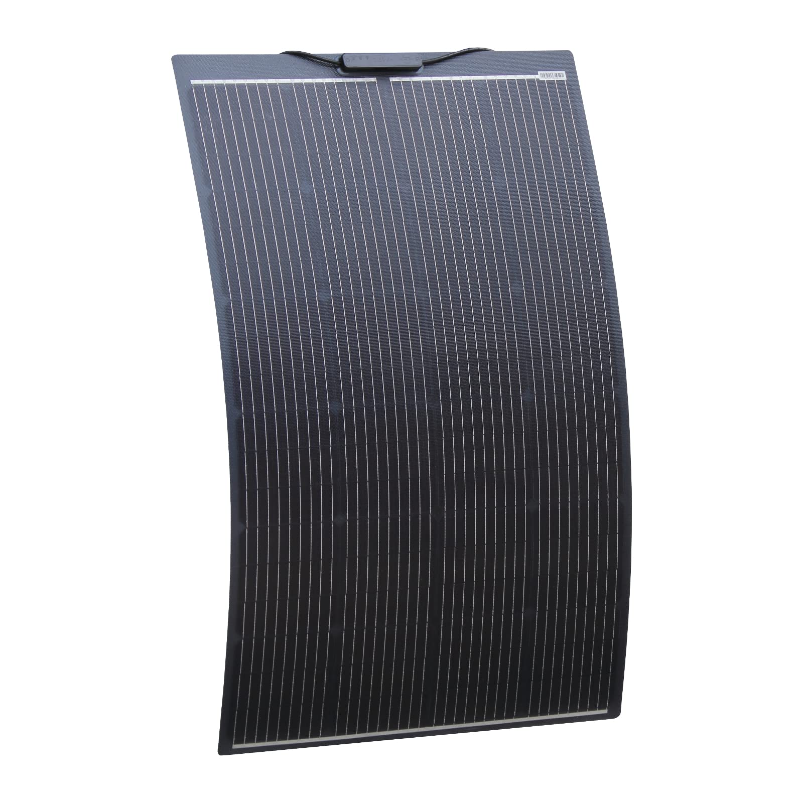 Photonic Universe Black 150W Semi-Flexible Fibreglass Solar Panel With Durable Etfe Coating