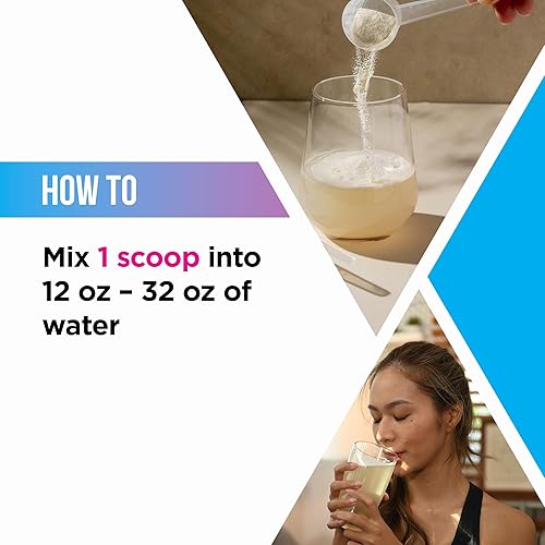 Miniatura 5 de Livingood Daily Polvo de electrolitos, polvo de hidratación de electrolitos con magnesio, potasio, sal marina y agua de coco, mezcla de bebidas
