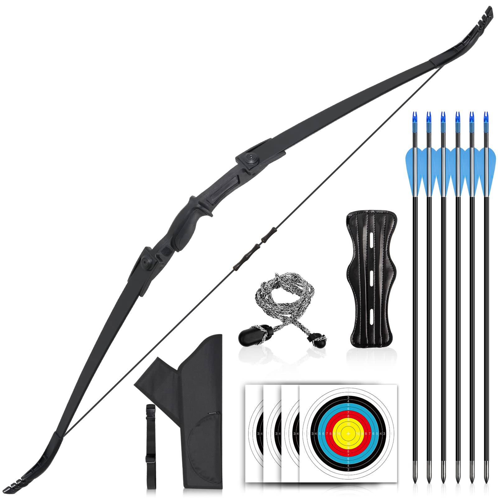 ASDW Archery Bow Set Recurve Bow and Arrow Youth Bow and Arrow Beginner