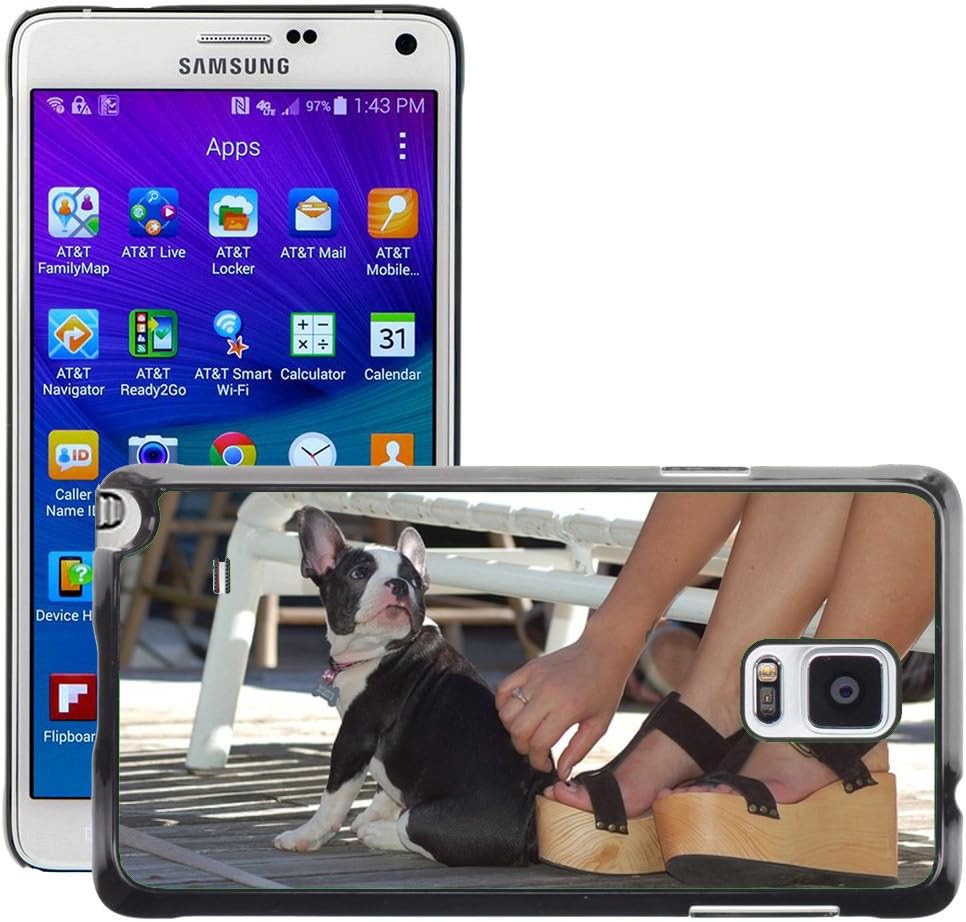Super Stellar Slim PC Hard Case Cover Skin Armor Shell Protection // M00126755 Puppy Dog Animal Pet Small Sitting // Samsung Galaxy Note 4 IV