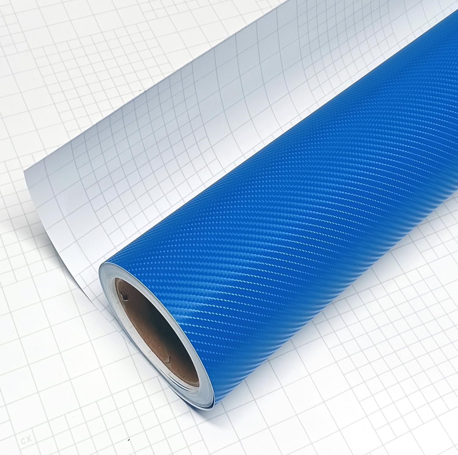 DIYAH 4D Blue Carbon Fiber Vinyl Wrap Sticker 120" x 60" / 10FT x 5FT Air Release Bubble Free Anti-Wrinkle