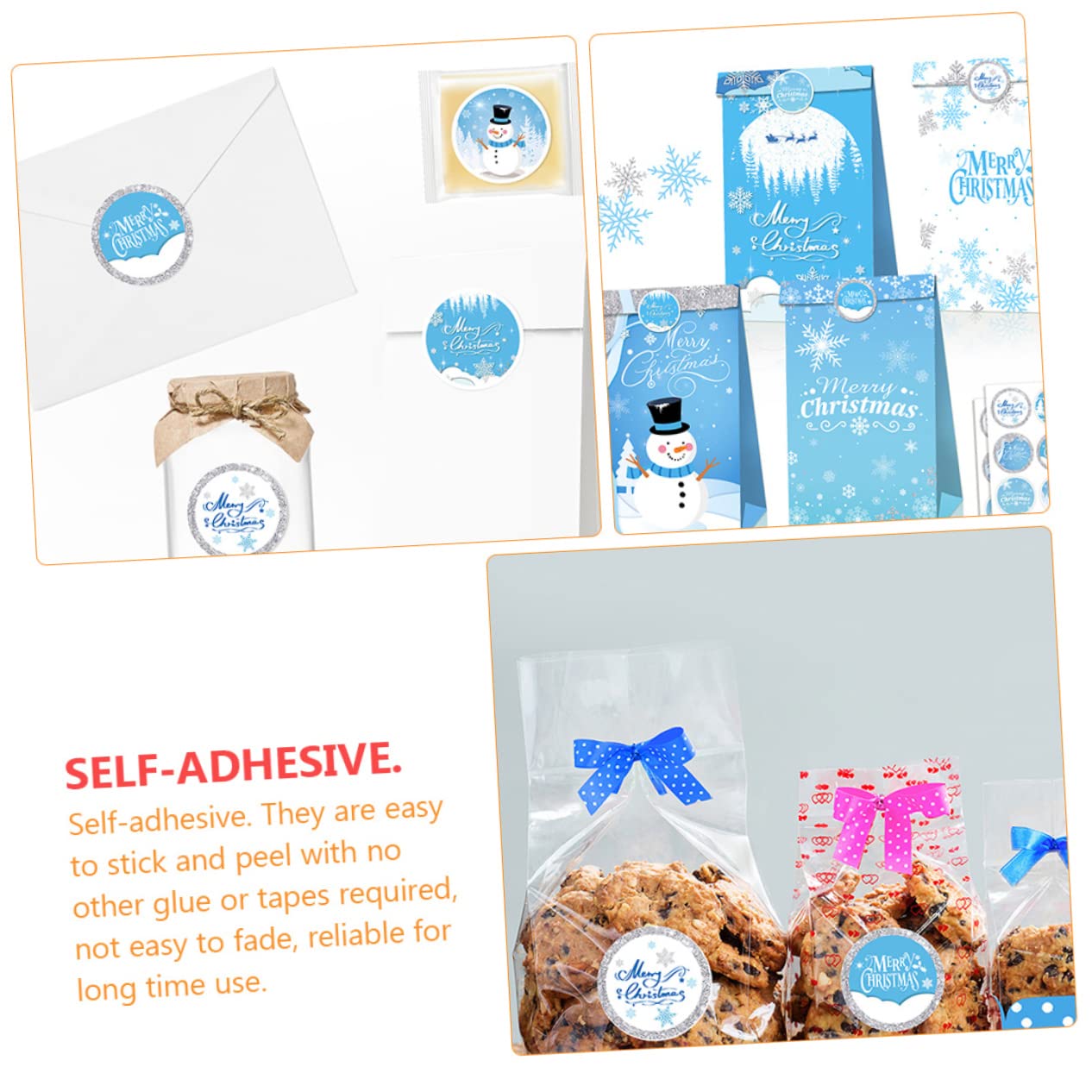 SHINEOFI 140fogli Etichette Adesive Natalizie Confezione Stickers Autoadesivi Per Buste e Facili Applicare e Rimuovere Per e