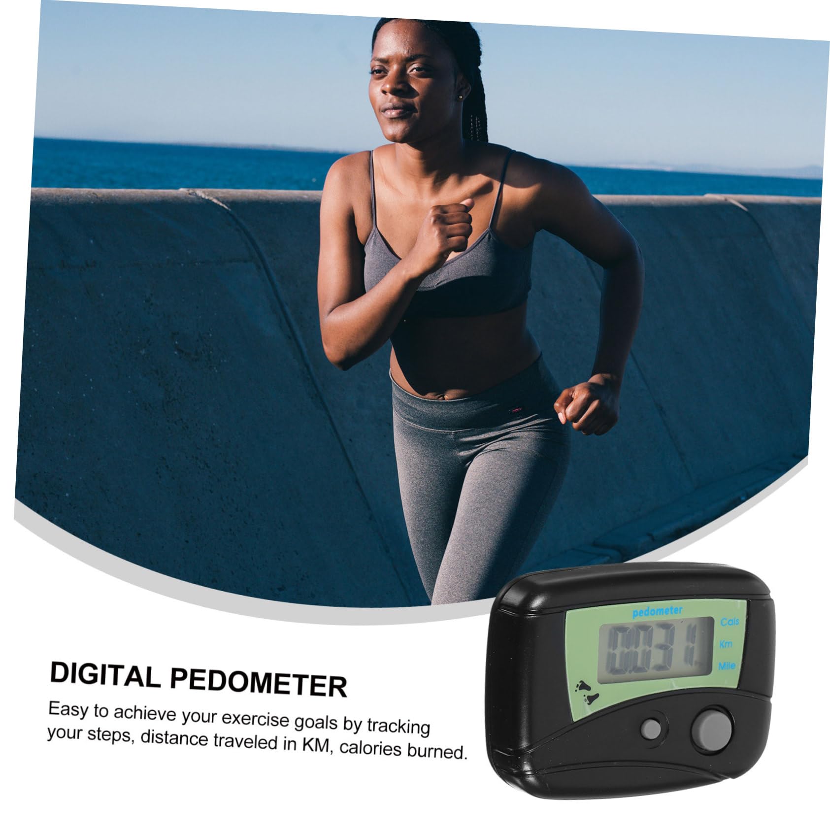 10 Pièces Compteur De Distance De Marche Podomètre Clip sur Podomètre Compteur De Pas Numérique EUR De Pas Numérique Tracker De Distance De Marche EUR De