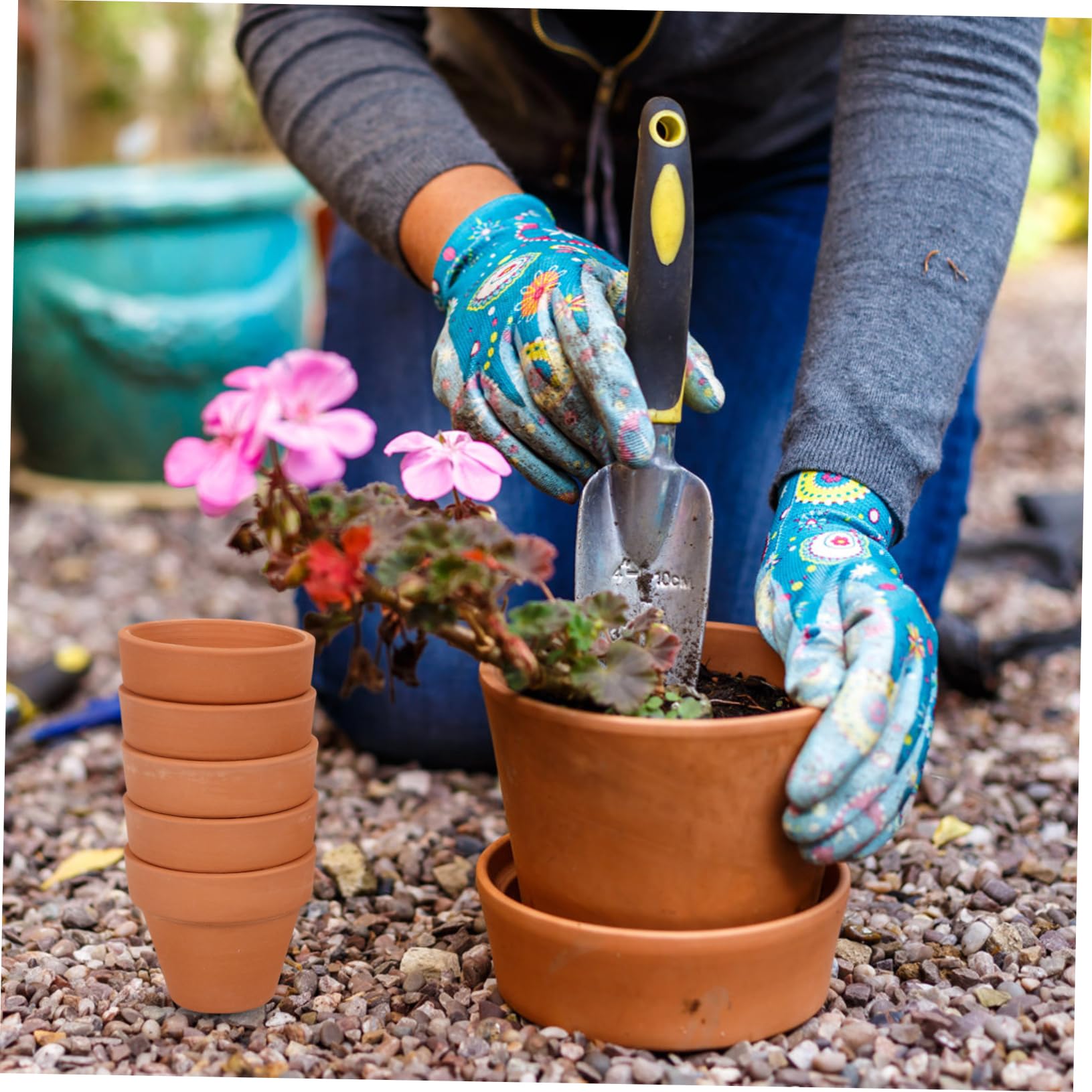 Sosoport 70 STK Terrakotta-Topf rustikaler Übertopf Kaktus Pflanzgefäße Blumentopf aus Terrakotta Blumendekor pflanzenanzucht ton basteln Mini blumentopf Blumentöpfe Vase Mini-Pflanztöpfe