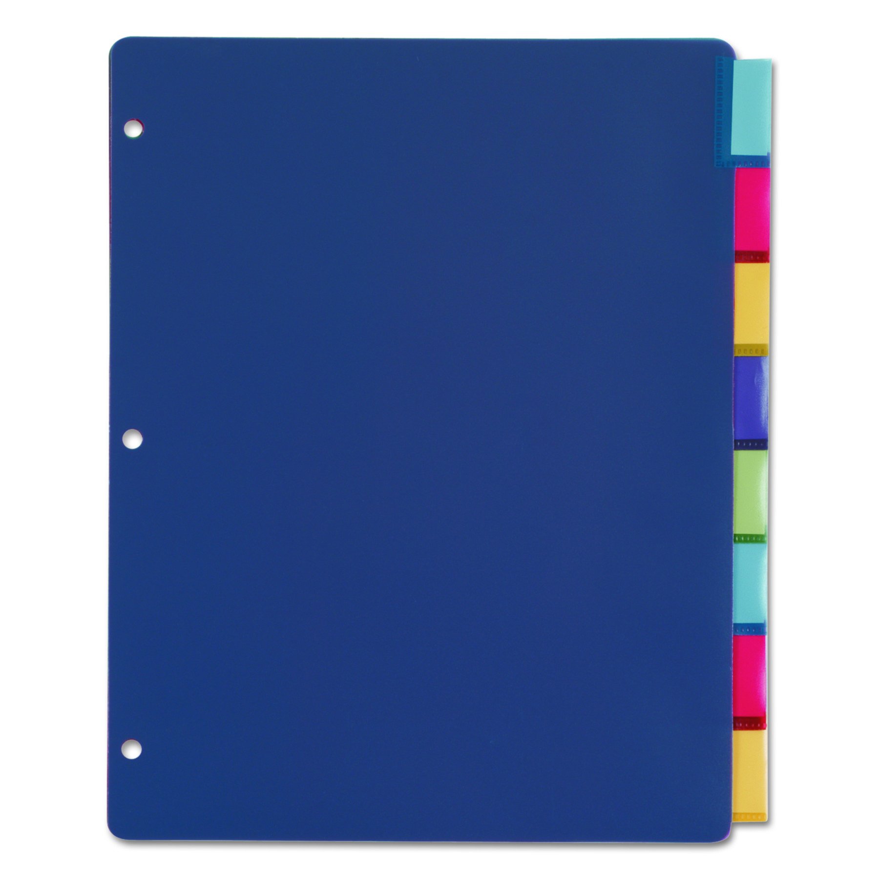 Cardinal Poly Dividers without Pockets, 8-Tab, Multi-Color, (84019)