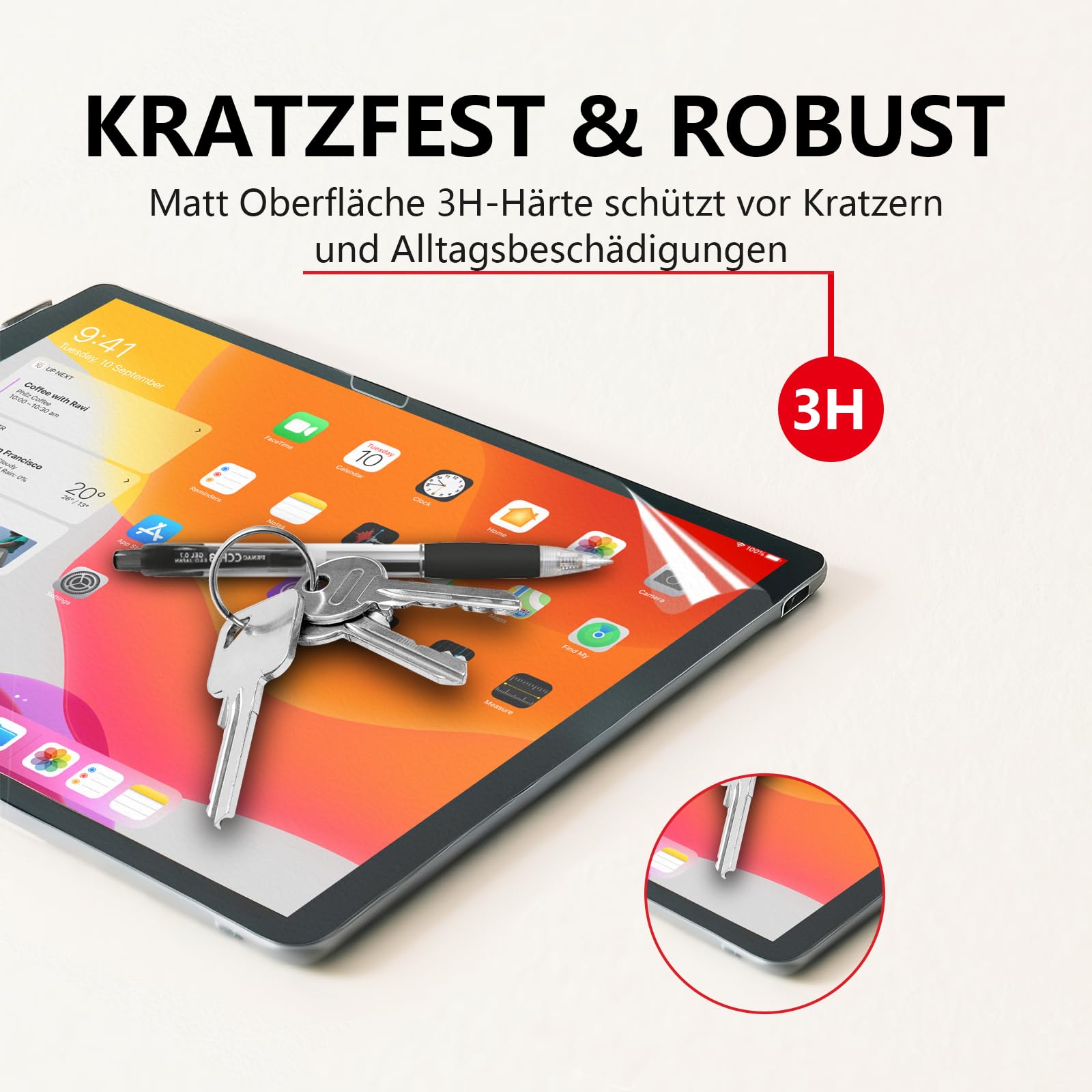 [2 Stück] Papier Schutzfolie für iPad A16 11./10. Generation (11/10,9 Zoll, 2025/2022), Matte Blendfrei Displayschutzfolie,Einfache Installation,Angenehmes Schreiben wie auf,zum Zeichnen und Notizen