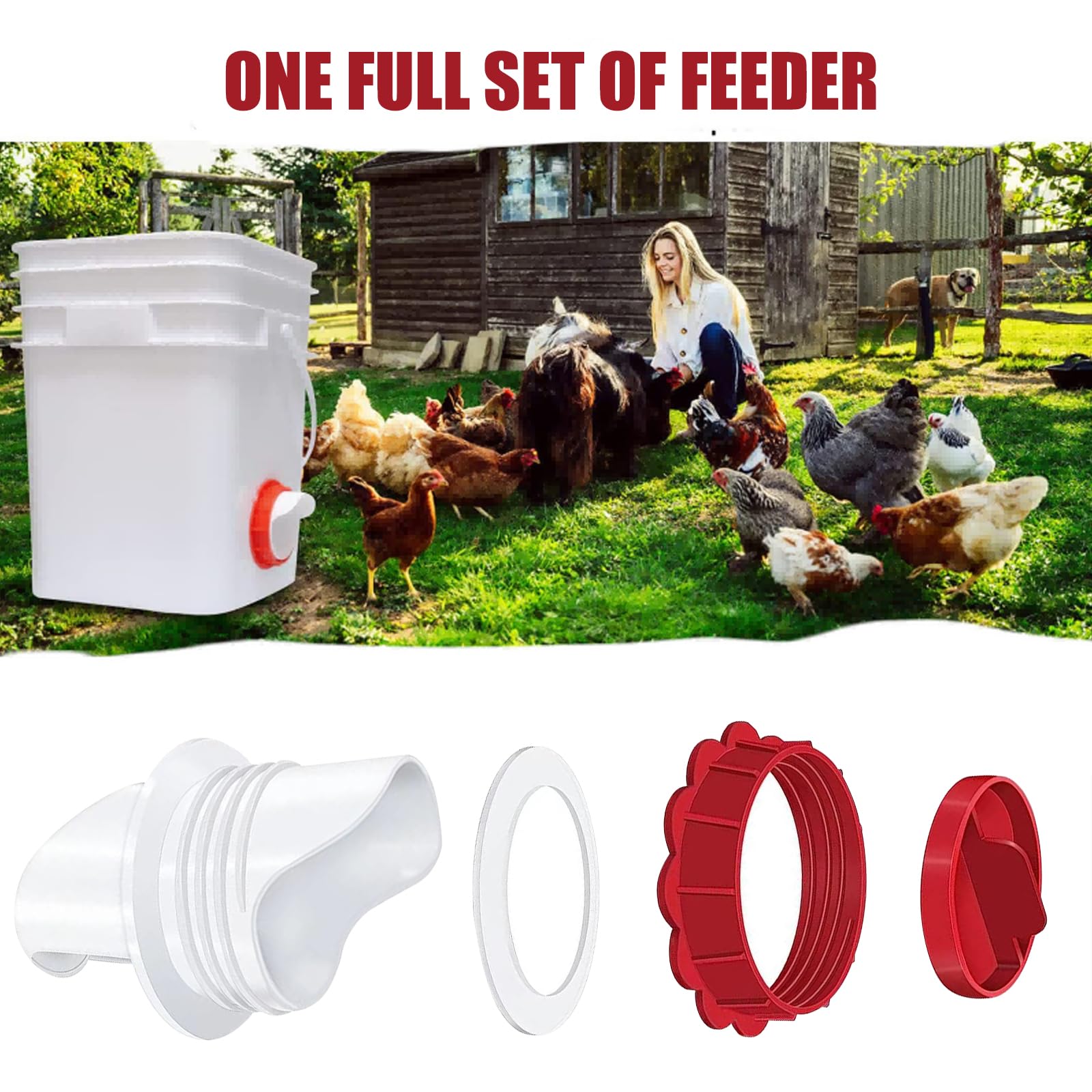 6 Pezzi Mangiatoia Per Polli, Mangiatoia Per Galline, Mangiatoie Per Galline Mangiatoia Per Pollame Mangiatoia Automatica Per Pollame Antispreco Resistente Alle Intemperie Per Barili Bidoni Mangiatoie