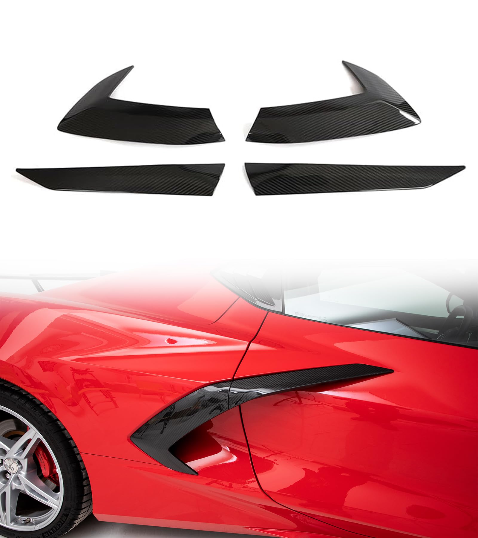 Amazon.com: NUBEHONE Real Carbon Fiber Side Fender Vent Door