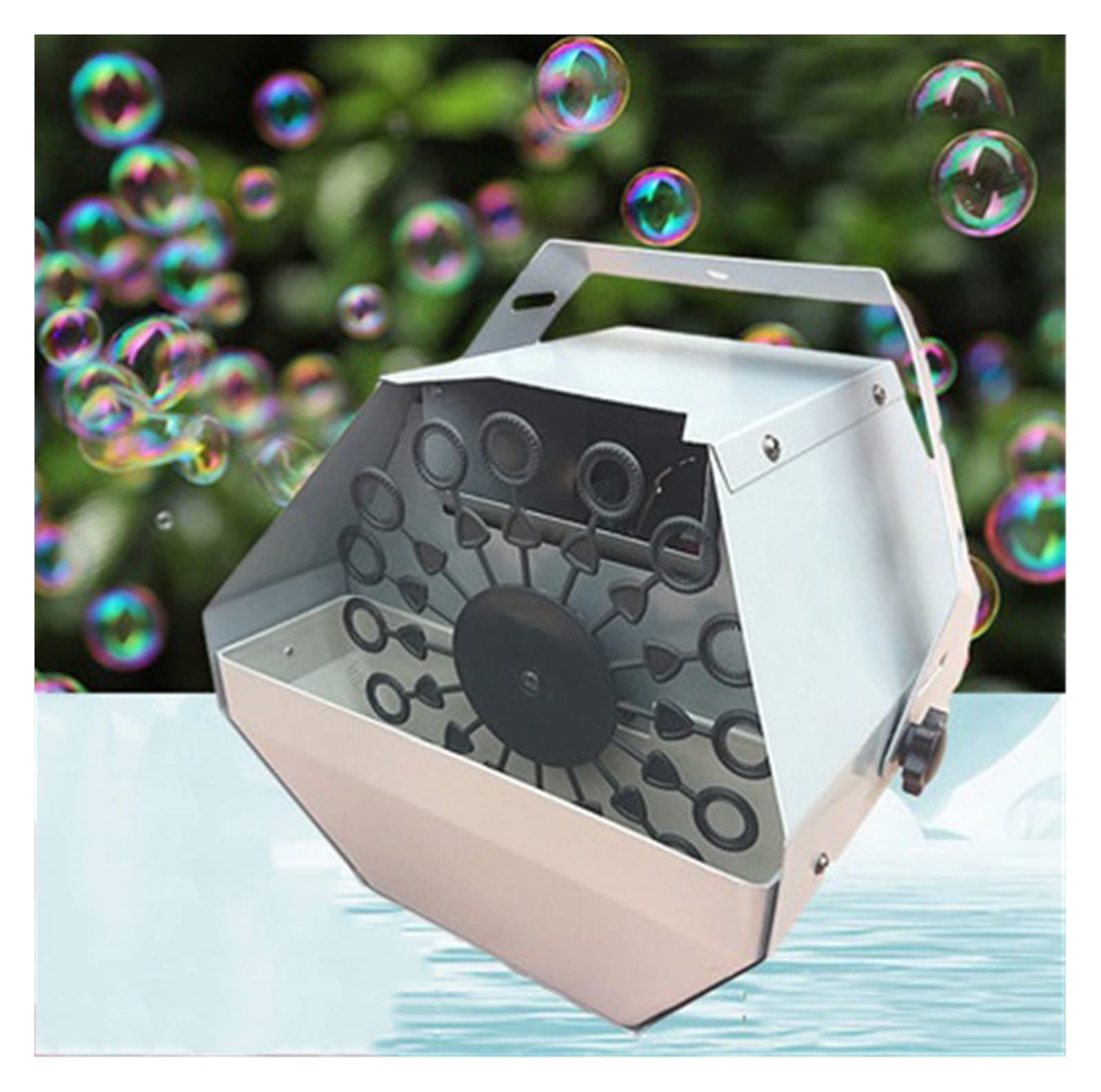 Seifenblasenmaschine Automatischer Bubble-Blasen-Mini-Single-Rad-Fernbedienung kleine Bubble-Maschine for Hochzeitsbühne und Barleistung Blasen für Hochzeiten