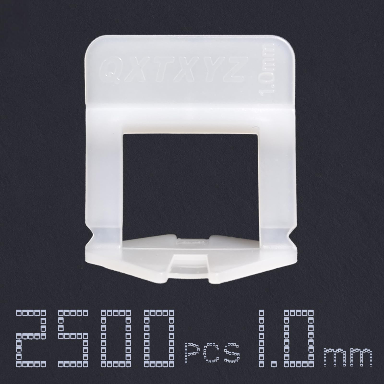 Sistema de nivelación de azulejos de 1,0 mm, 2500 unidades, herramienta para alicates, accesorios de azulejos, lengüetas para azulejos, espaciadores, herramientas para colocación de piedras