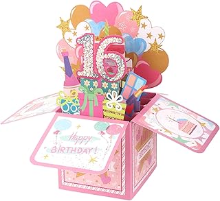 Happy 16th Birthday Pop-Up Card