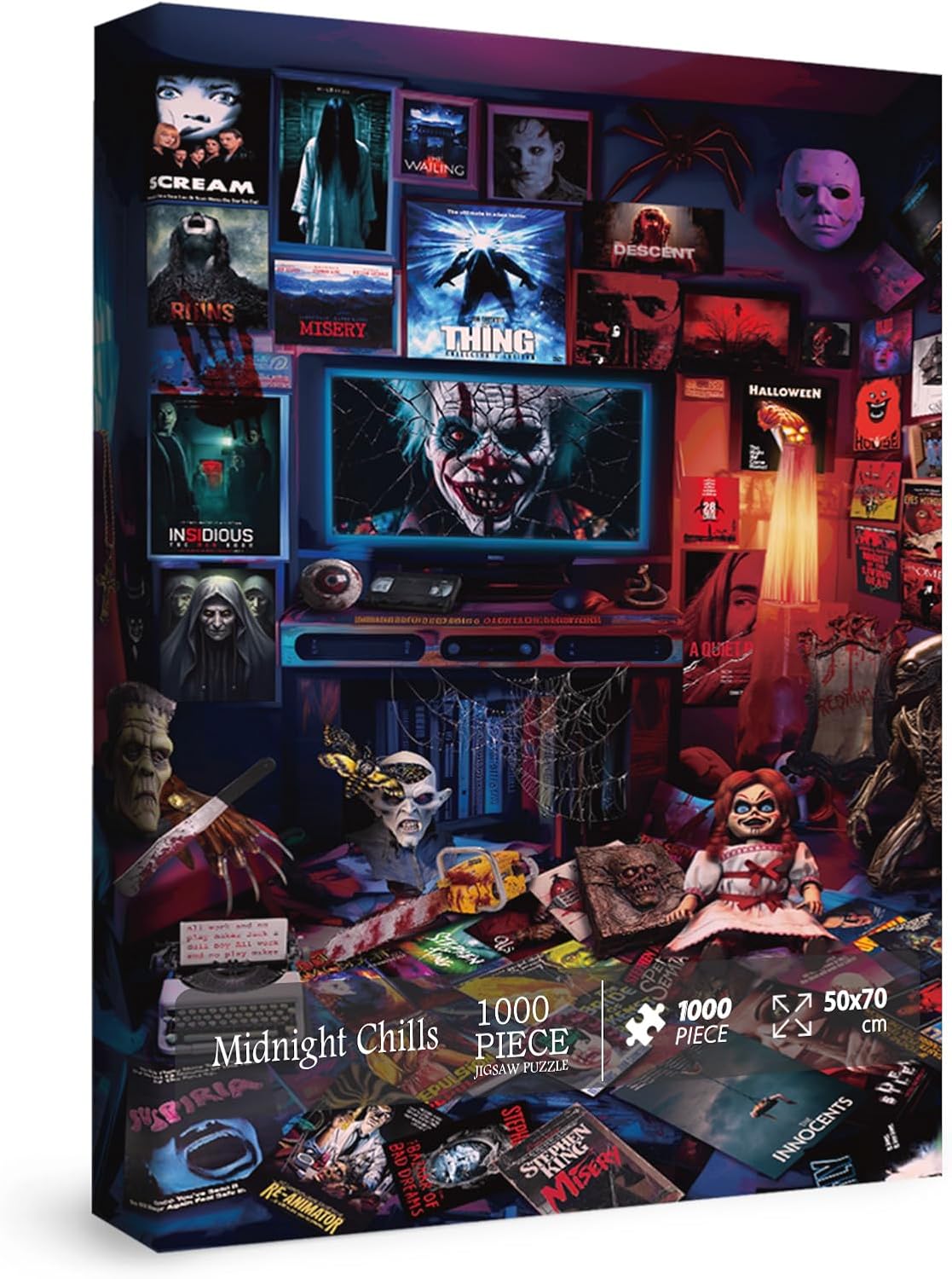 Midnight Chills Puzzle Horror House Puzzles 1000 Pieces for Adult