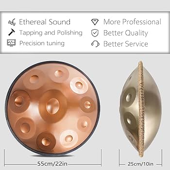 美品/ほぼ新品　ハンドパン 12音　Dマイナー　ブルー　試奏のみ使用 Amazon | ハンドパン d マイナー 打楽器（ブルー - 432hz - 10音