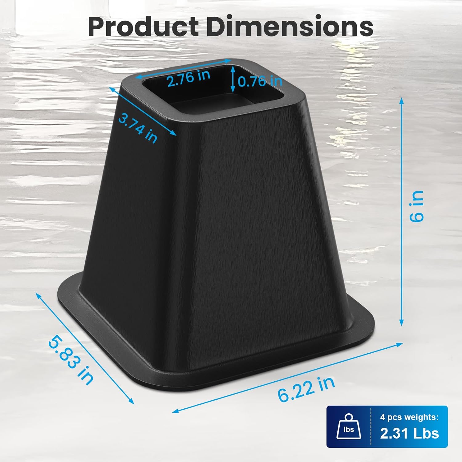 BaseAire Dehumidifier Riser Kit for BaseAire Commercial, Crawlspace, Basement, Garage Dehumidifier Models for AirWerx 35P,55,65XS,90, 90X, 100X,120X
