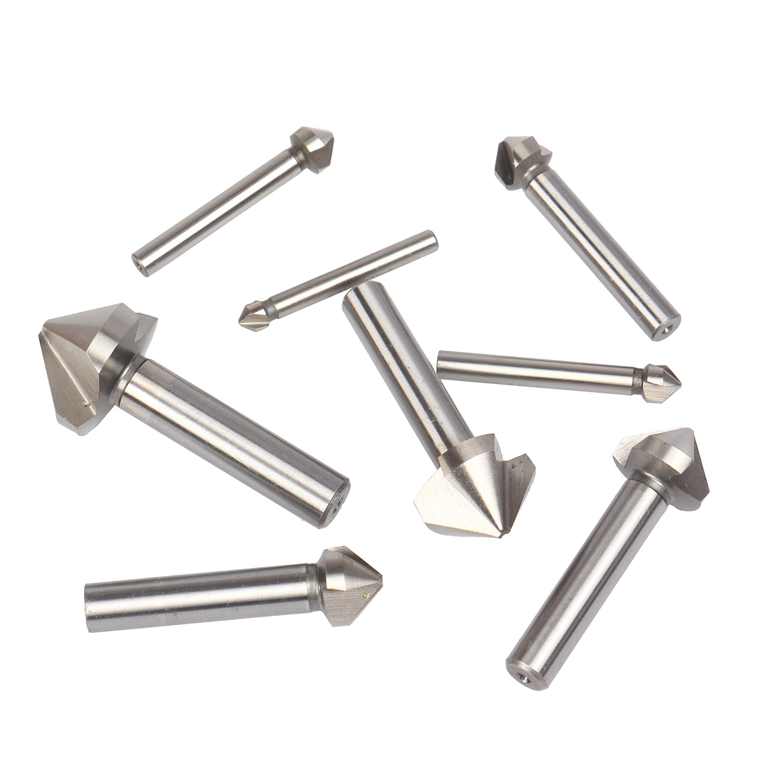 Zxxin-Peu de Fraise, 4.5-50mm 3 Flûte 90 degrés HSS M2 6542 Chanfreinage de fraisage d'outils d'outils d'outils, Accessoires (Cutting Edge Diameter : 50mm)