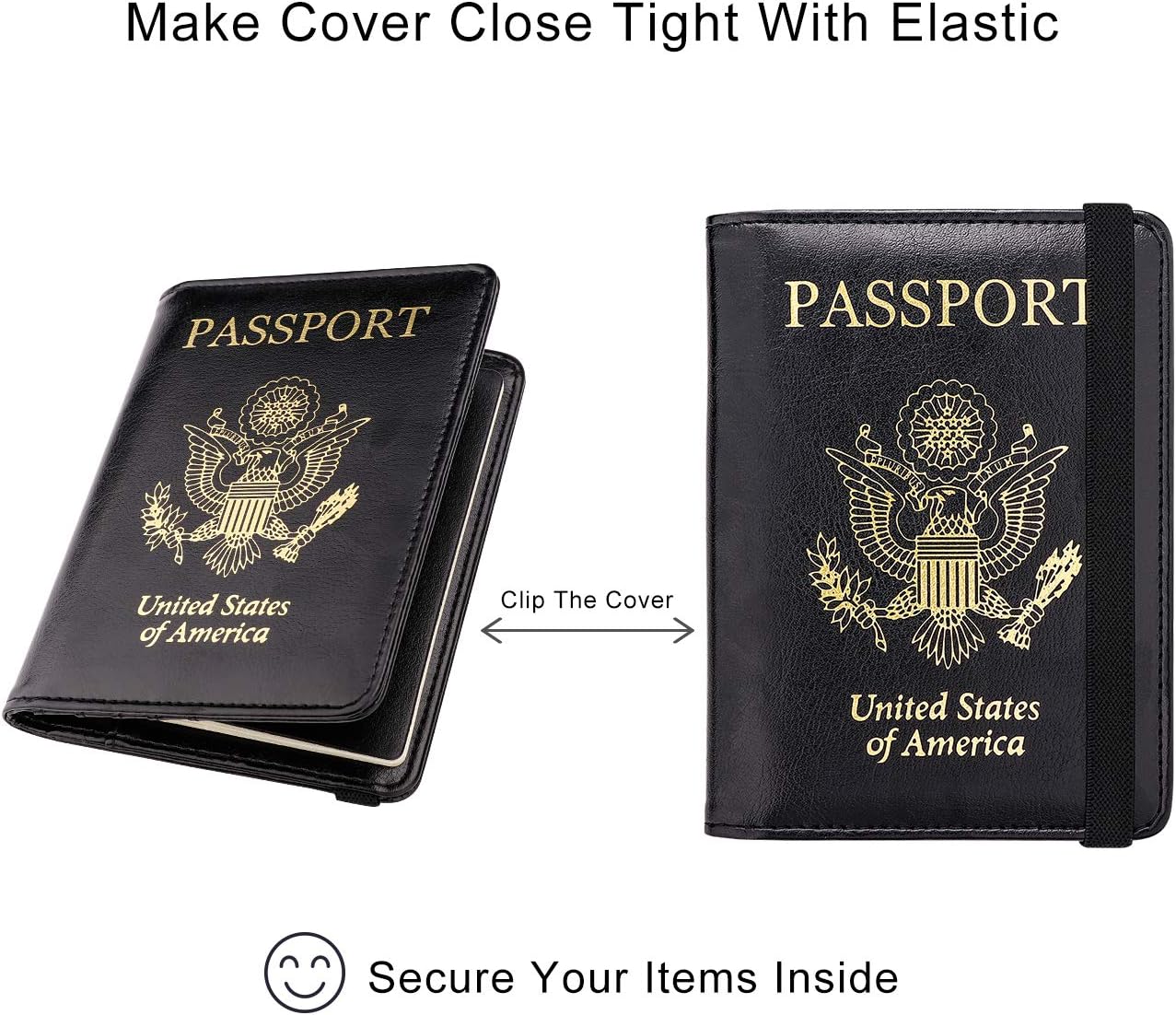 WALNEW RFID Passport Holder Cover Traveling Passport Case : Clothing, Shoes & Jewelry