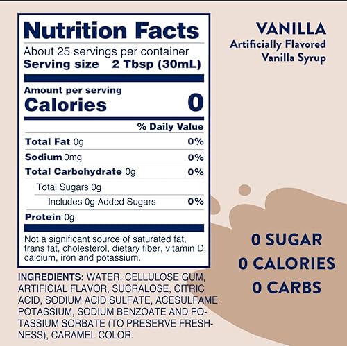 Miniatura 3 de Jordans Skinny - Jarabes tradicionales sin azúcar, 25.4 fl oz, 2 botellas (caramelo salado y vainilla)