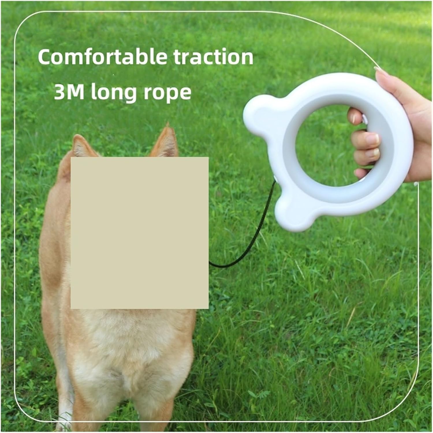 3M Pet Traction Rope Retractable Leash 90kg Pulling Force Dog Automatic Leashes Accessories，Compatible for Small Dogs(Yellow)