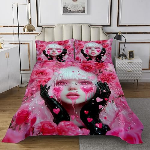 Miniatura 5 de Erosebirdal - Juego de colcha de uniforme de anime 3D para niña, tamaño King, estilo japonés, de dibujos animados, para niños y niñas, adolescentes,