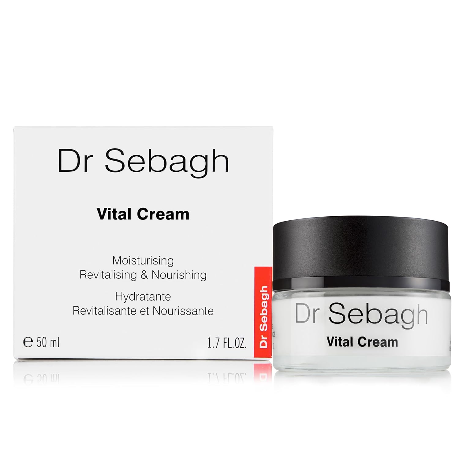 Dr Sebagh Vital Cream (1.7 fl oz) - Hydrating Moisturizer Face Cream - Revitalizing Facial Moisturizer for Normal/Dry Skin - Vitamin C Anti Aging - Deep Moisturizing & Lifting Formula - Image 2