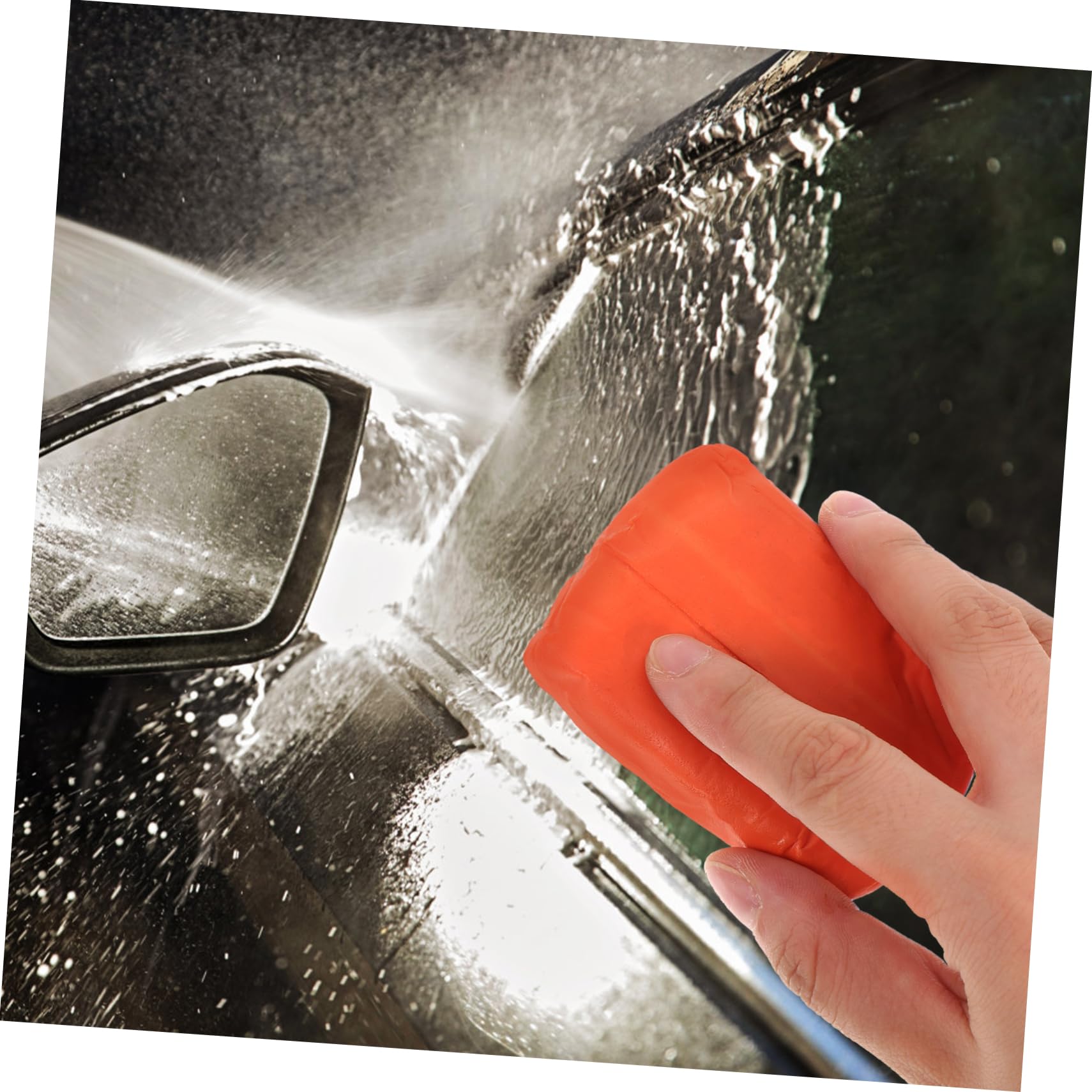 5 Set Dell'autolavaggio Argilla Sfregamento Plastilina Macchine Clay Block per I Dettagli Dell'auto Prodotti per La Pulizia Dell'auto Gomma da Cancellare Arancia 4 Pezzi*5