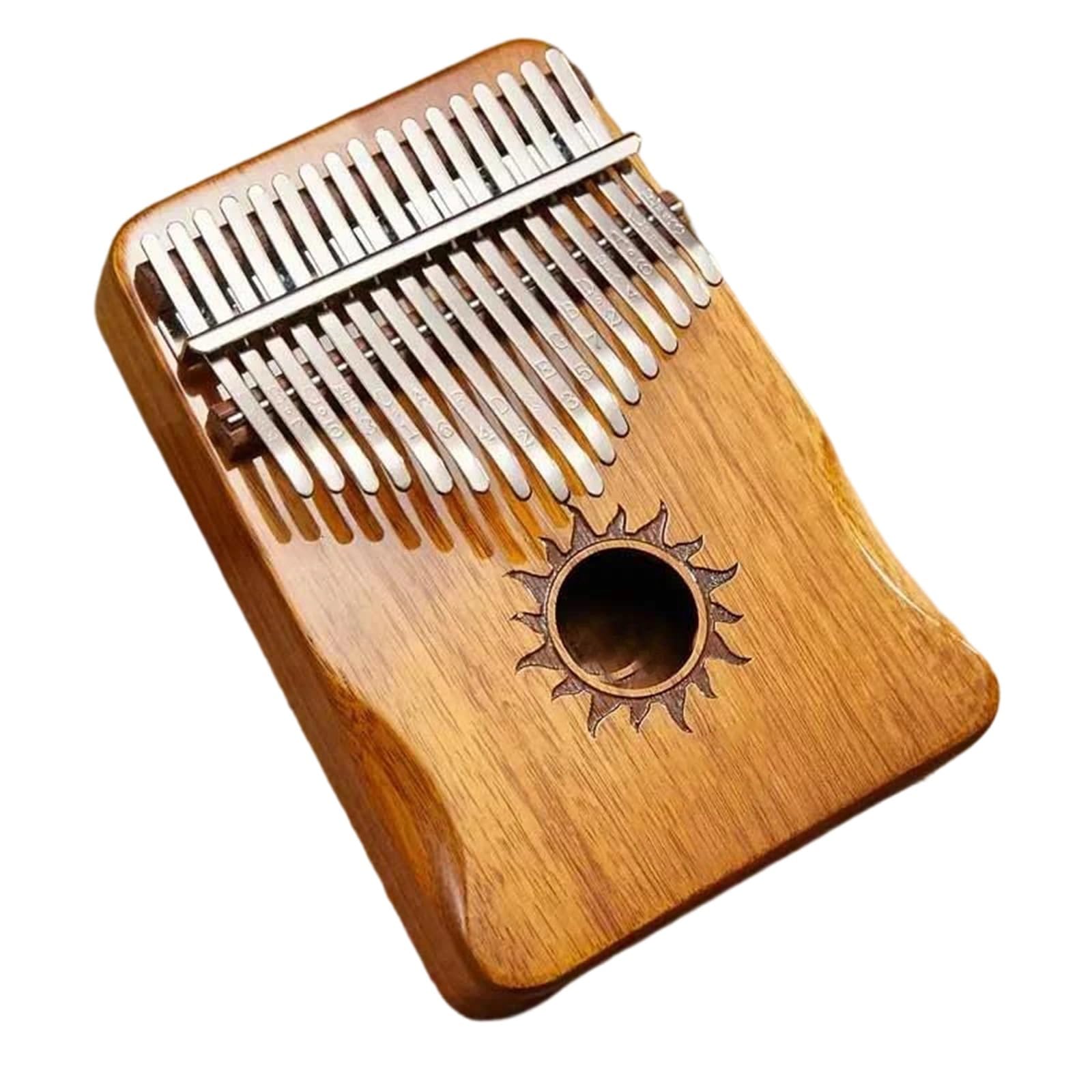 Początkująca Kalimba 17klawiszowy Fortepian Kciukowy Kalimba Z Młotkami Strojącymi Przenośny Drewniany Instrument Klawiszowy(Yellow)