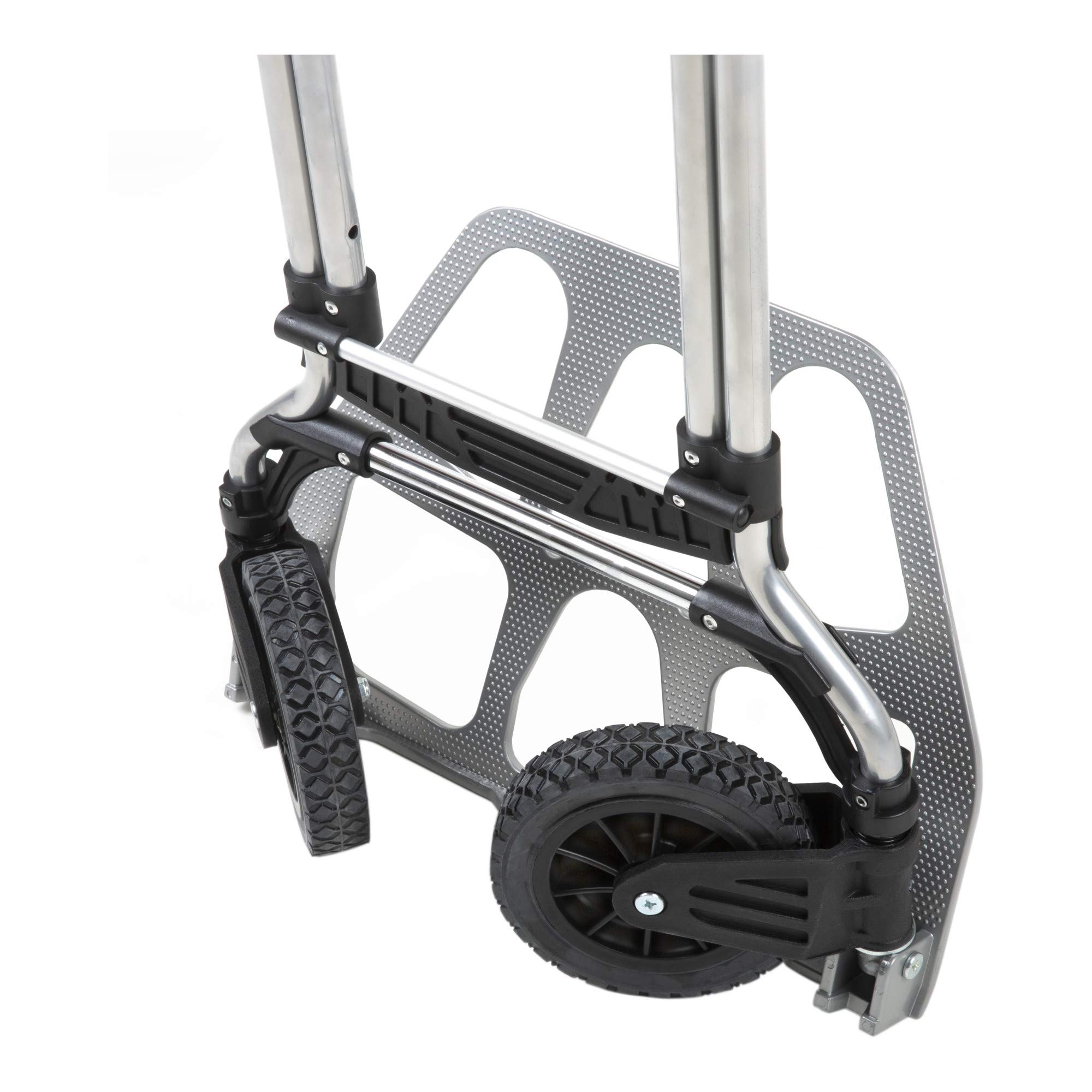 Carrello per sacchi pieghevole di STIER, carrello di trasporto in alluminio, portata fino a 120 kg, carrello impilabile per il trasporto, adatto ai gradini delle scale, trasporto di imballaggi e casse