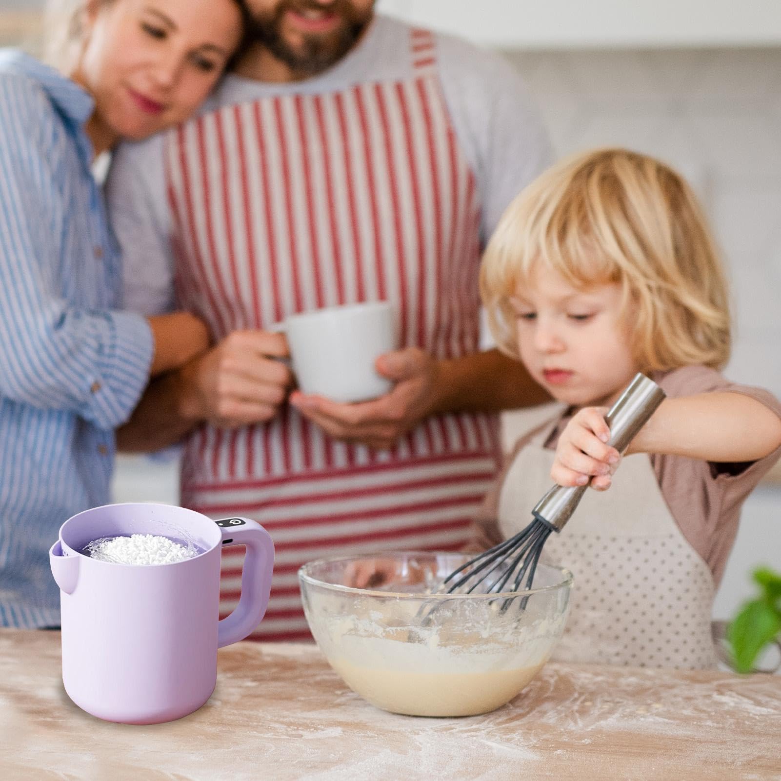 Sbattitore Elettrico 1 L Portatile Frullare Lavare Cucina Pasticceria