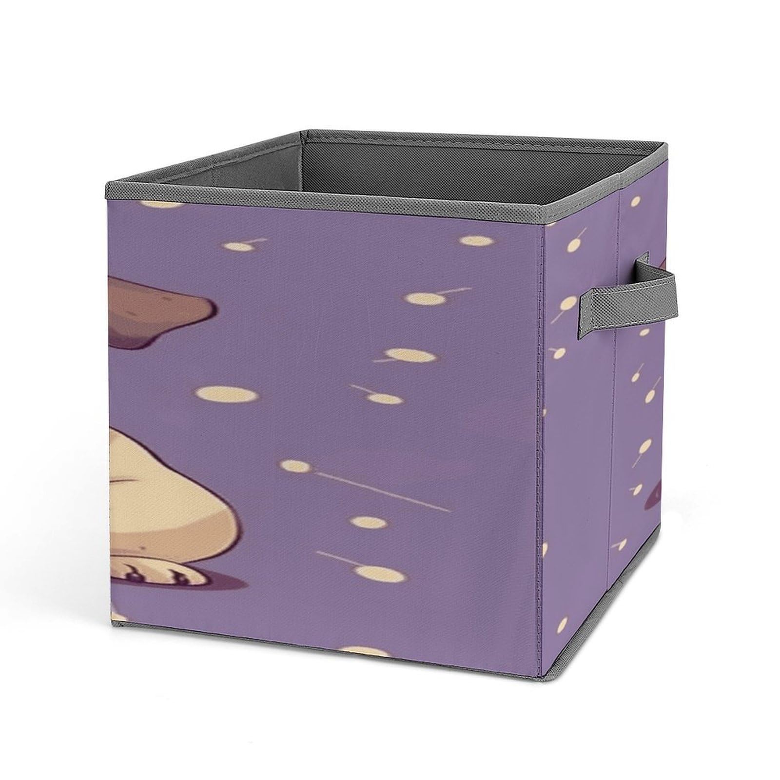 Fekiloot Style Funny Cartoon Pug Puppy Dog Storage Bins Storage Baskets