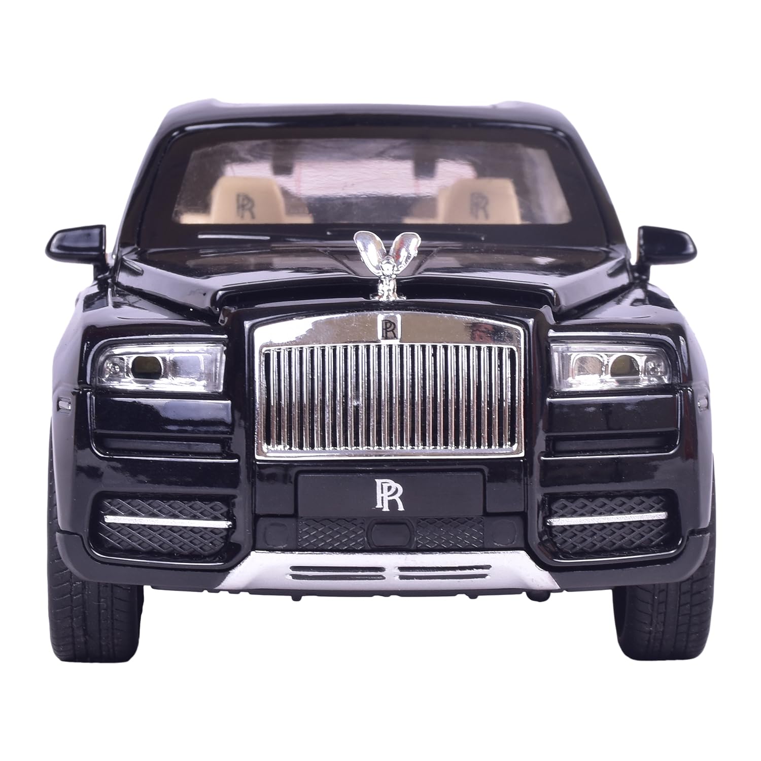 AbiToyBees 1:24 Rolls Royce Cullinan Pull Back Diecast Metal Toy Car - Scale Model Mini Vehicle Toy with Openable Doors, Musical Sound, and Flashing Light - Perfect Kids Gift (Black) (B0CDGRHQB2) Amazon Price History, Amazon Price Tracker