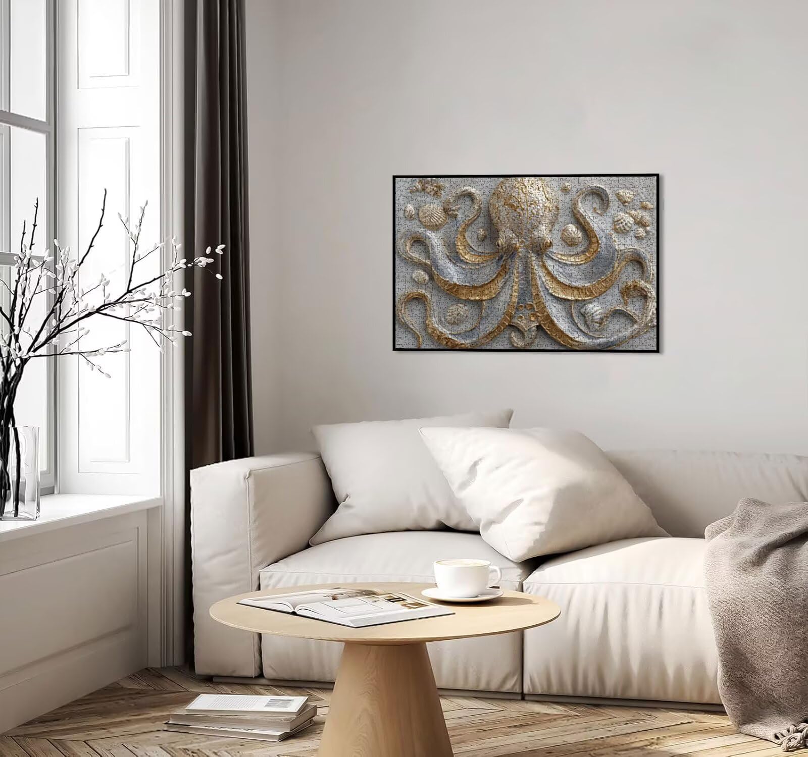 Puzzle 4000 sztuk, ośmiornica zwierzęta puzzle dla dorosłych gra edukacyjna puzzle dla dorosłych, zabawne, wymagające zajęcia rodzinne, dekoracja ścienna, prezenty R1KH-968