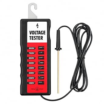 Electric Fence Voltage Tester Neon Lights Farming Equipment Max 1000V-8000V