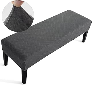 Fuloon Universal-Bezug für Esszimmer-Bank, elastisch, Stuhlhusse, für Esszimmer, abnehmbar, Bezug für Esszimmerstuhl, Essz...