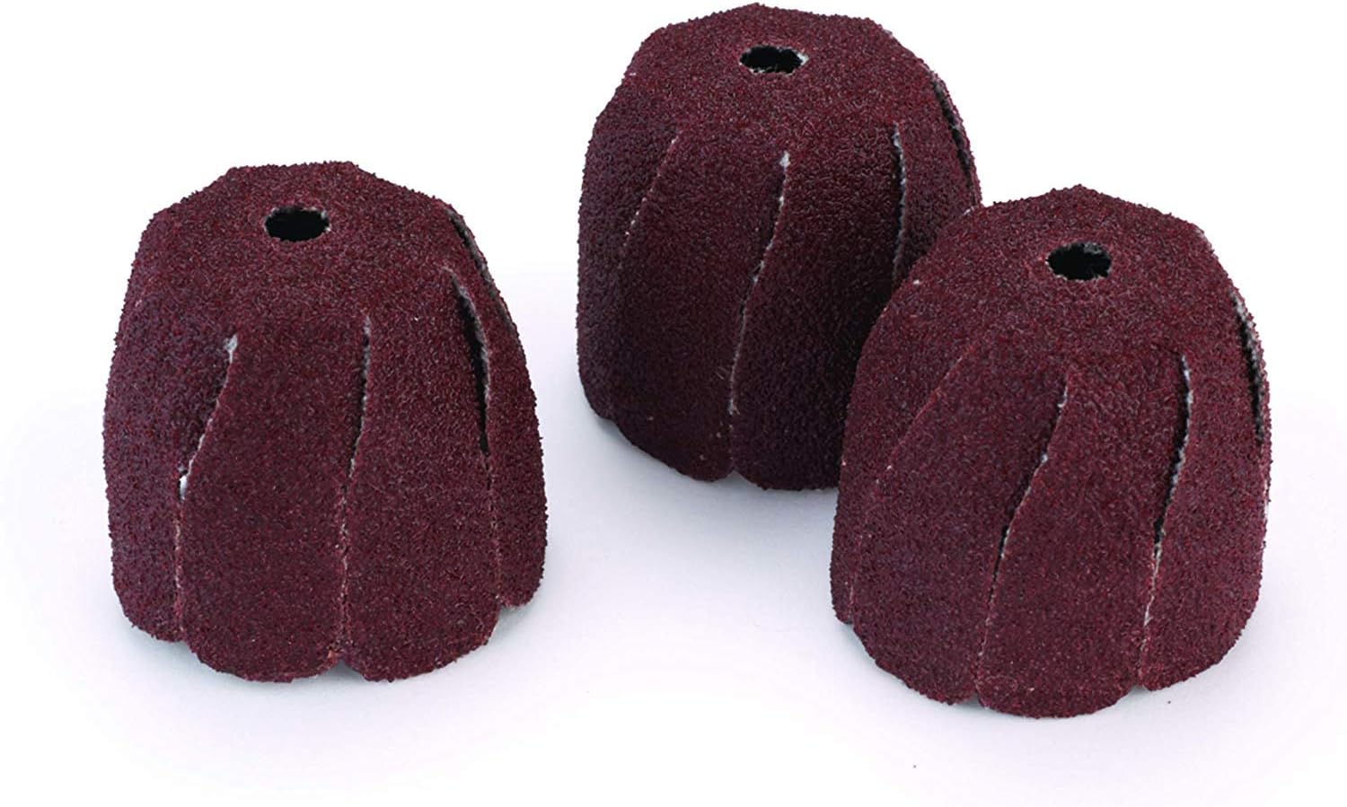 KING ARTHUR’S TOOLS Assorted Small Round Sanding Sleeves (3 Pack) - Aluminum Oxide, 80/150/320 Grit - Compatible with Wood, Metal, Plastic