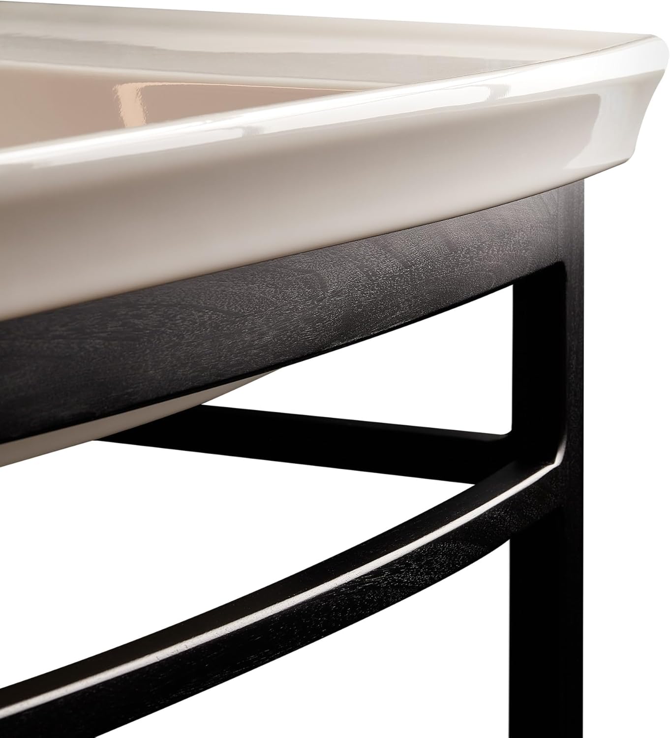 Signature Hardware 483748 Olney 39-1/2" Porcelain Console Bathroom Sink with 3 Faucet Holes at 8" Centers