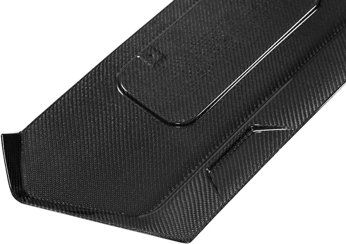 IKON MOTORSPORTS, Rear License Plate Compatible with 2020-2025 Chevrolet Corvette C8 All Models, OE Style Real Carbon Fiber Gloss Black, 2021 2022