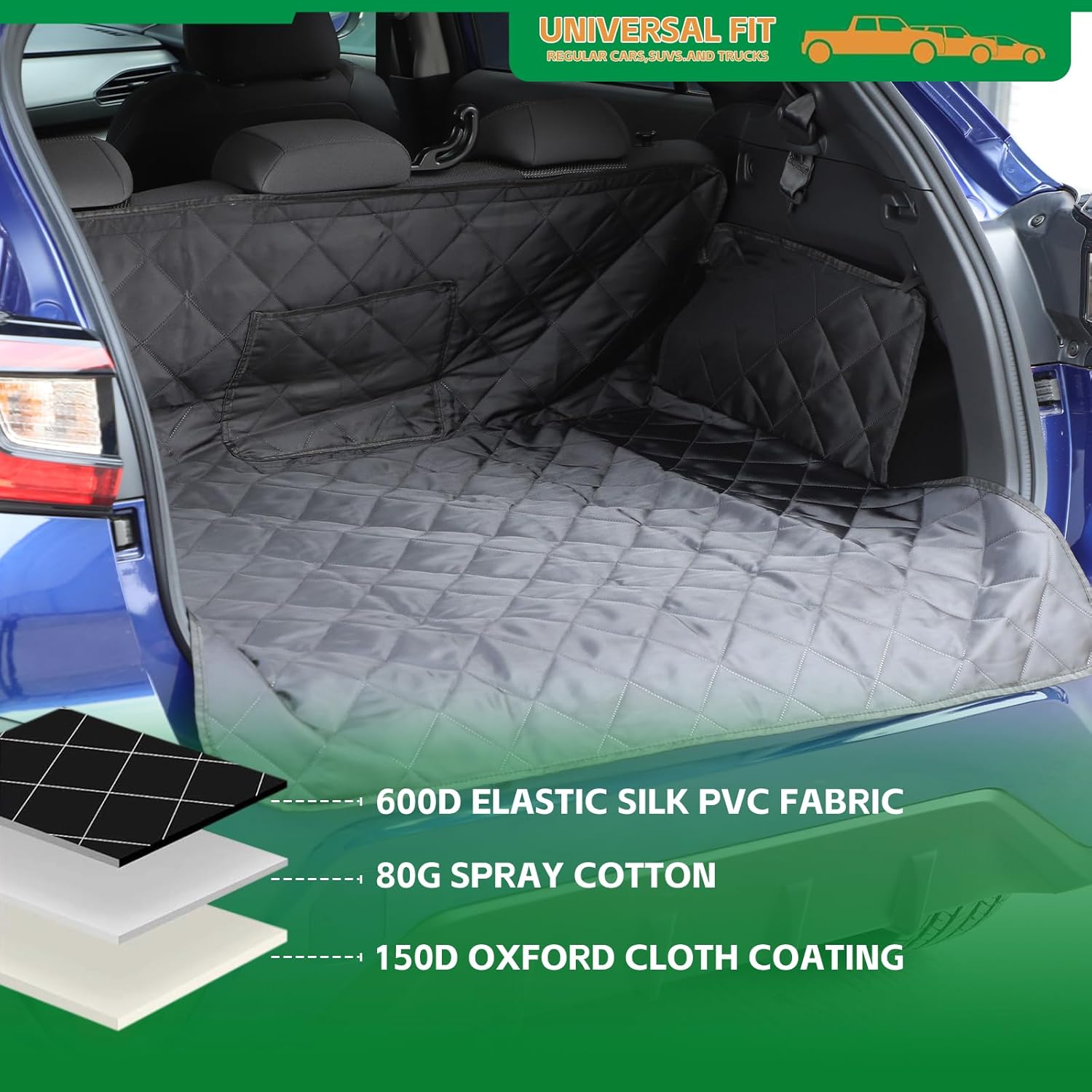 HAPPYHORSE Pet Dog Trunk Cargo Liner Compatible with Subaru Crosstrek 2024 2025，Cargo Cover Waterproof and Non-Slip Dog seat Cover Cargo Liner Area Protector Cover (Subaru Crosstrek 2024 2025 (A))