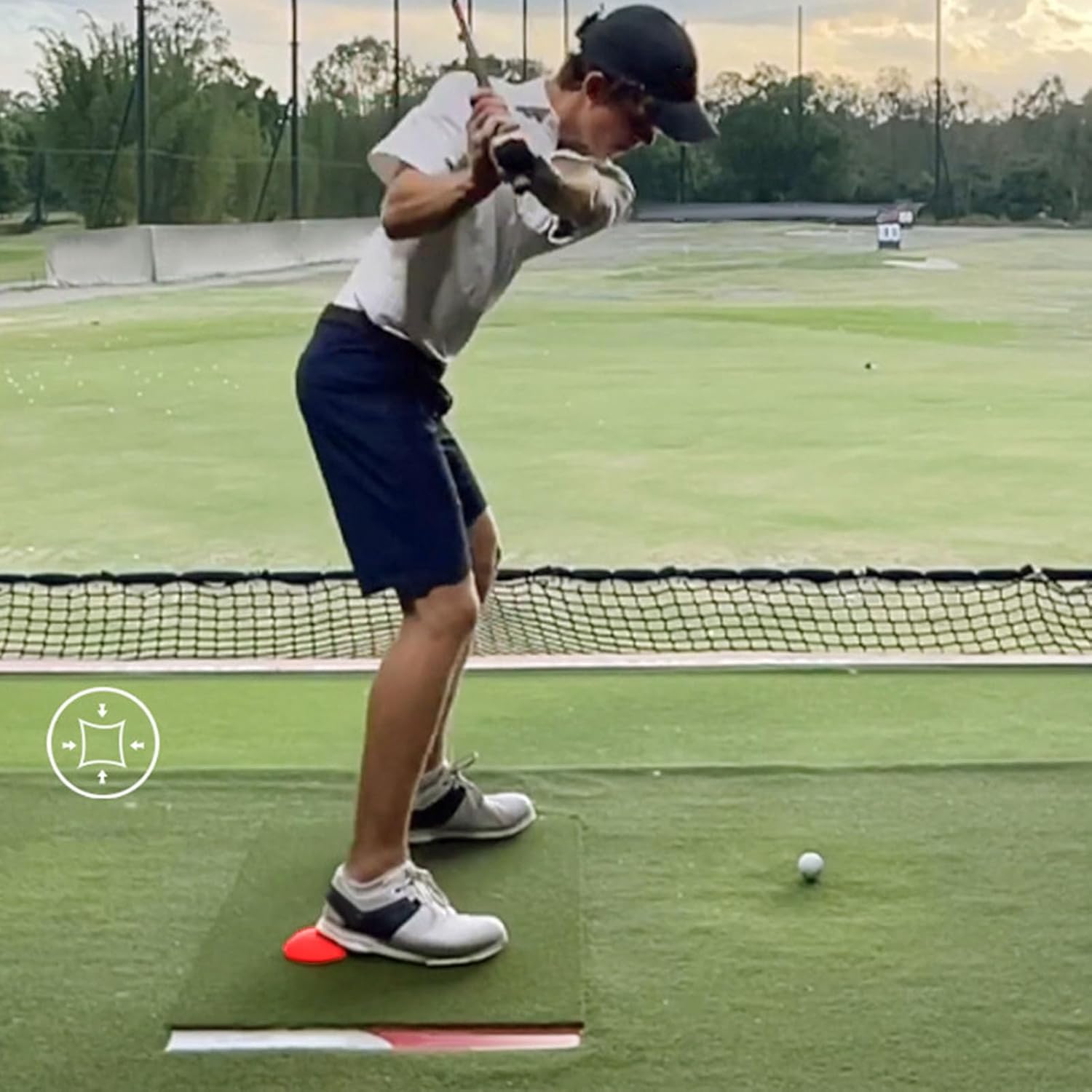 Drfeify 2Pcs Silicone Swing Force Pedal Exerciser Step Pad Accessories, Balance Improve Practice Aid Equipment for Golf Swing Training